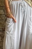 Huxley Barrel Pant White